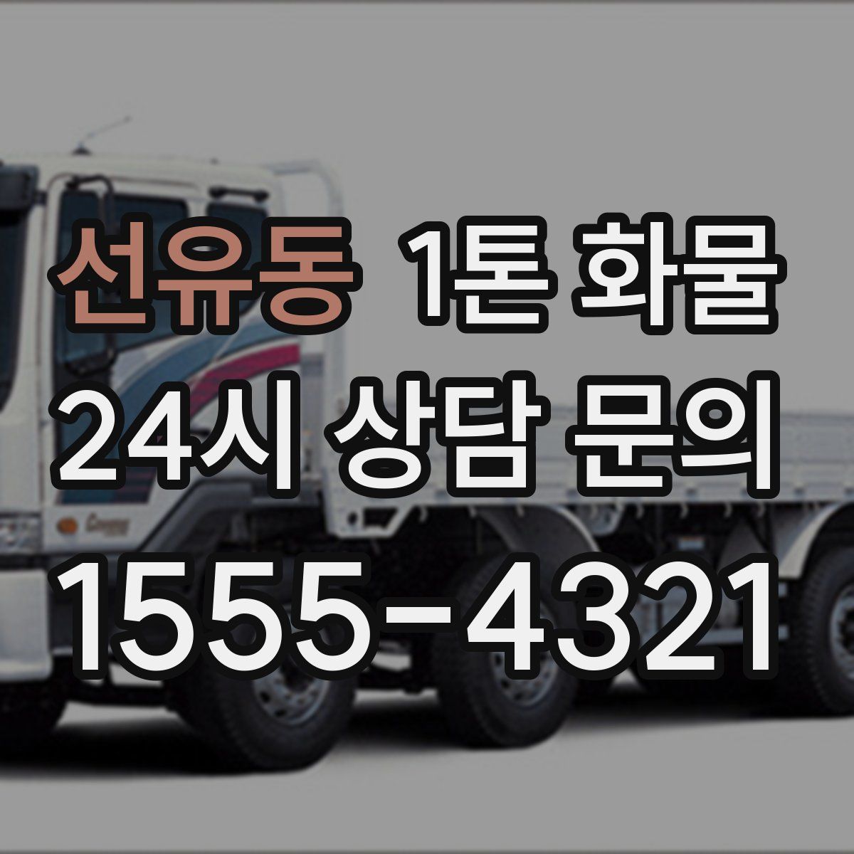 선유동 1톤 화물