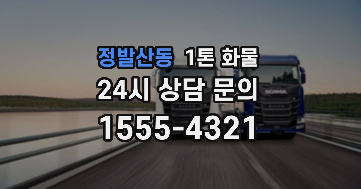 정발산동 1톤 화물