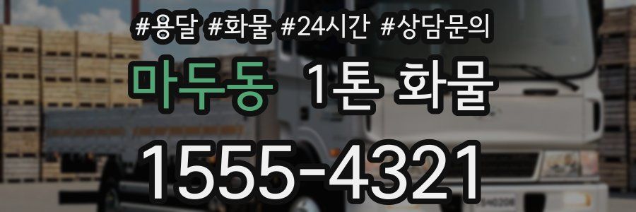 마두동 1톤 화물