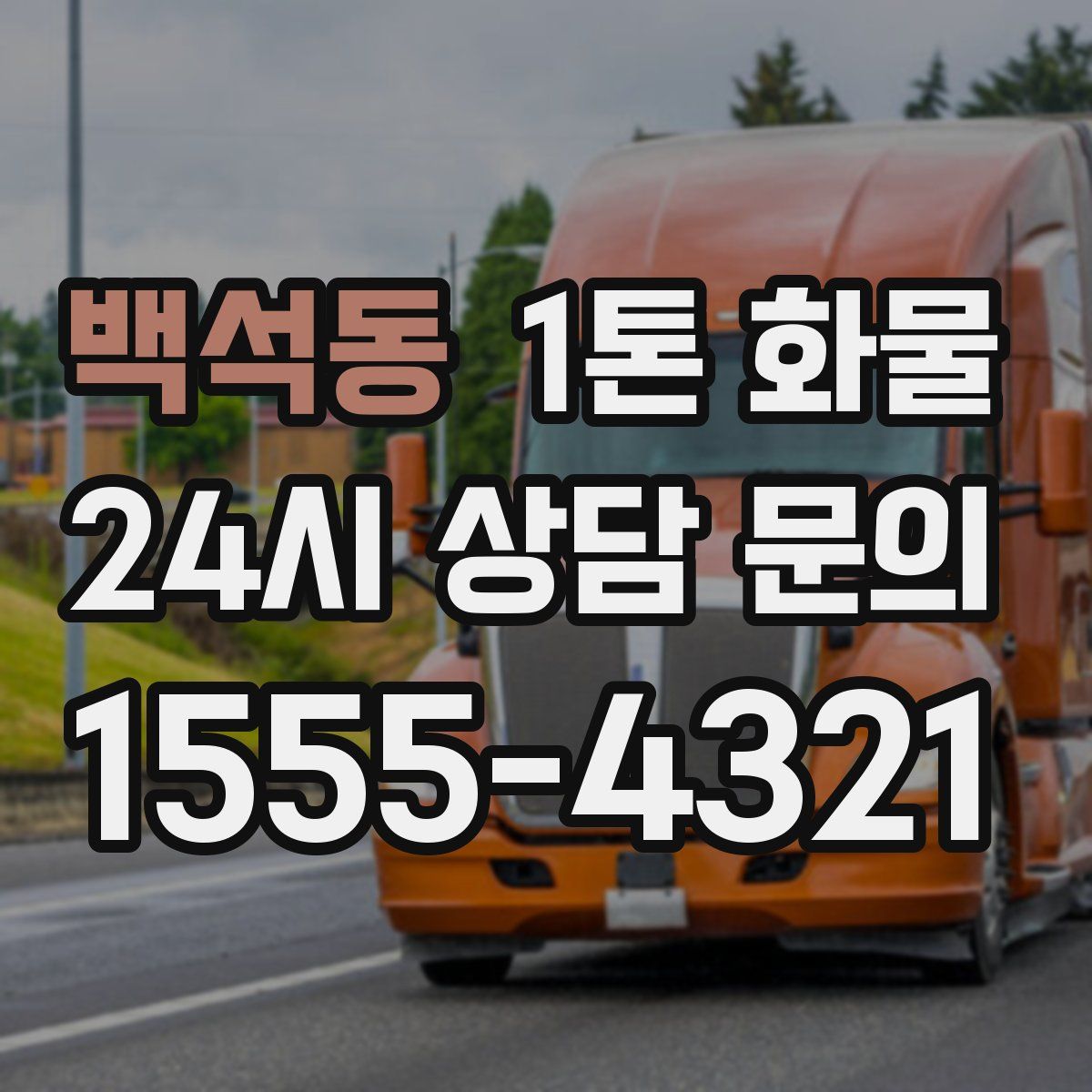 백석동 1톤 화물