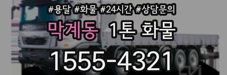막계동 1톤 화물