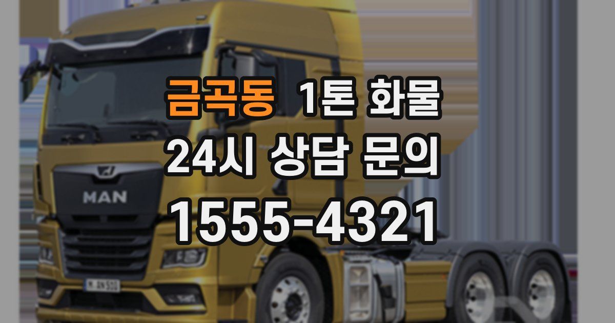 금곡동 1톤 화물