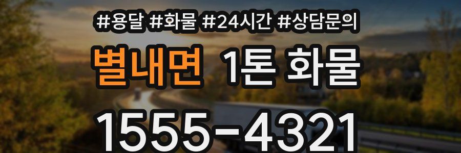 별내면 1톤 화물