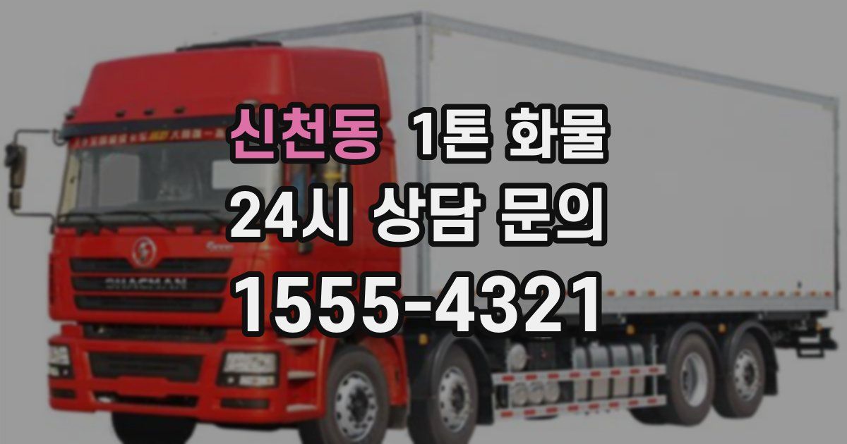 신천동 1톤 화물