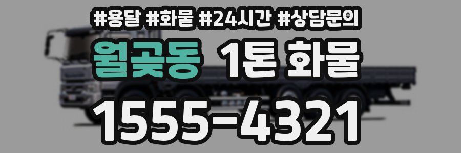 월곶동 1톤 화물