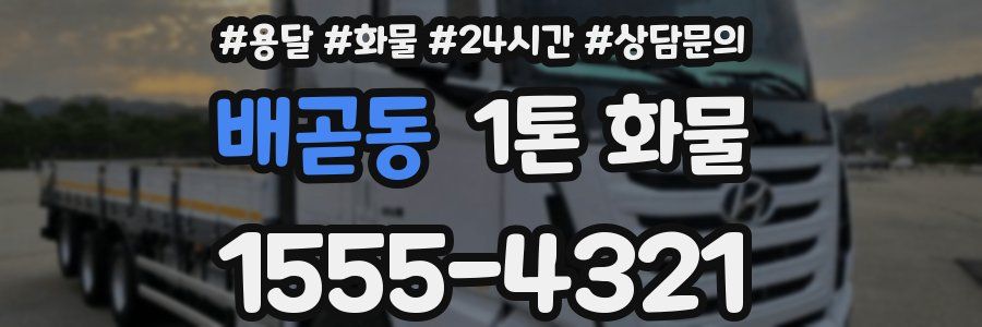 배곧동 1톤 화물