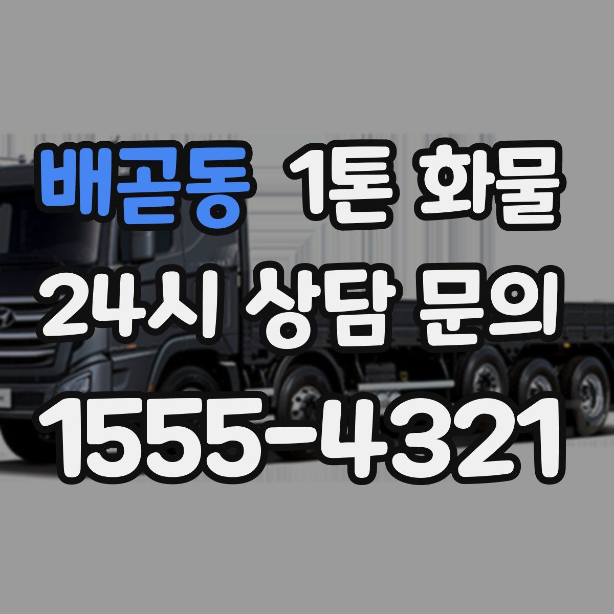 배곧동 1톤 화물