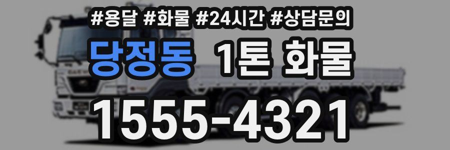 당정동 1톤 화물