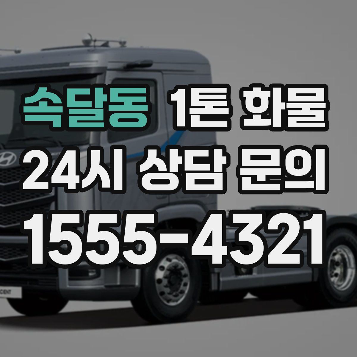 속달동 1톤 화물
