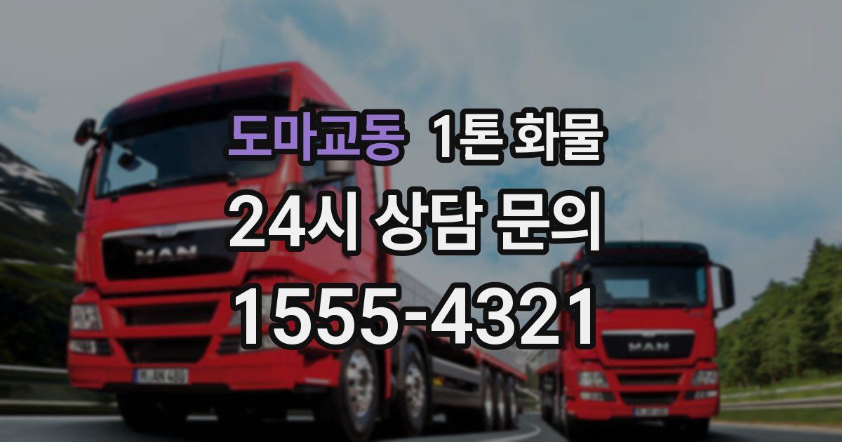 도마교동 1톤 화물