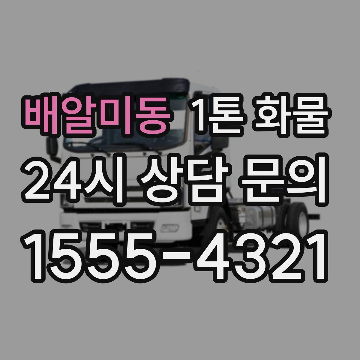 배알미동 1톤 화물