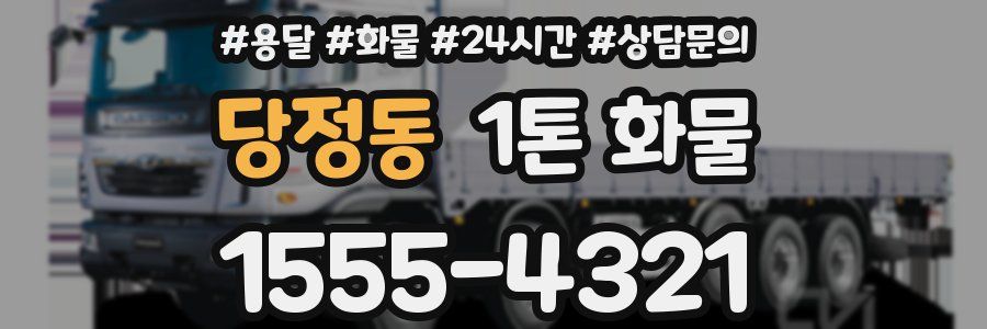 당정동 1톤 화물