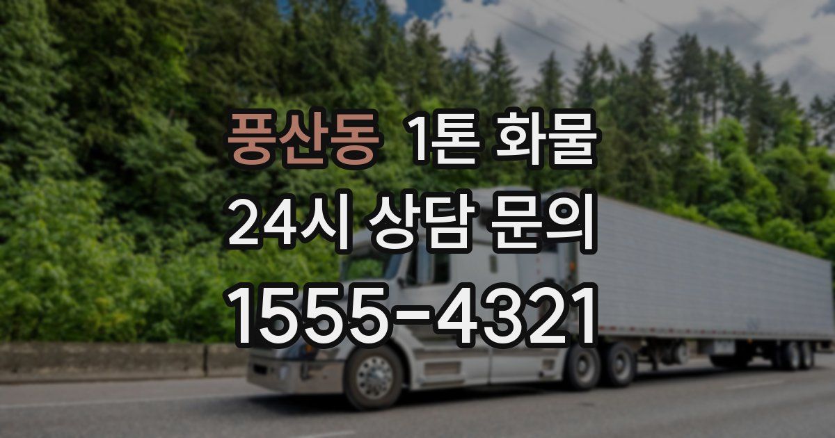 풍산동 1톤 화물