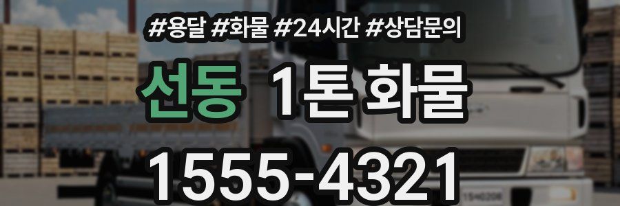 선동 1톤 화물