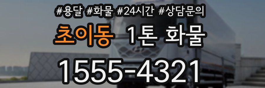 초이동 1톤 화물