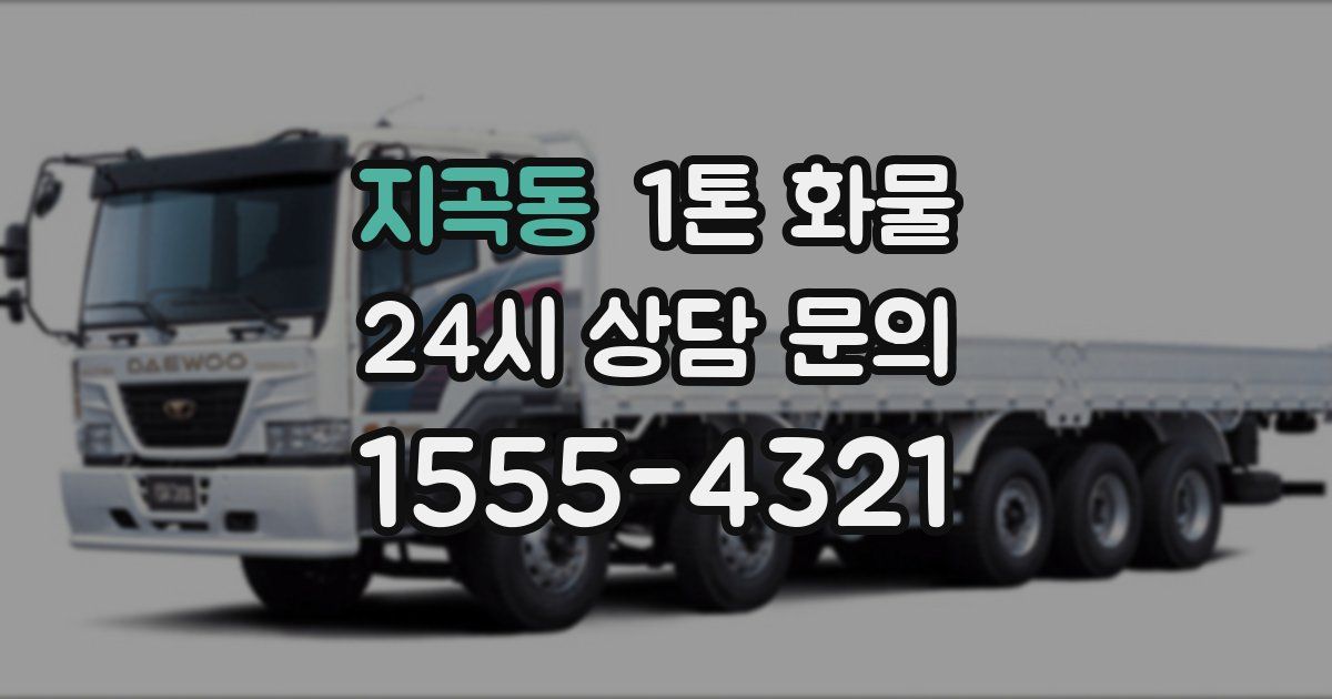 지곡동 1톤 화물