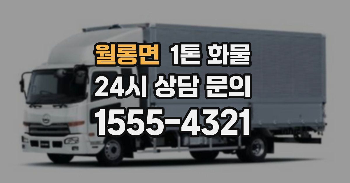 월롱면 1톤 화물