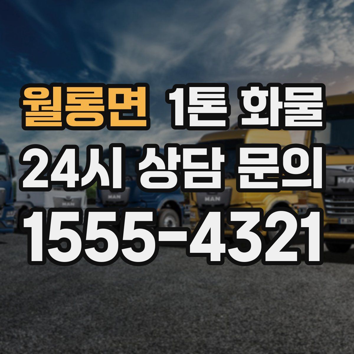 월롱면 1톤 화물