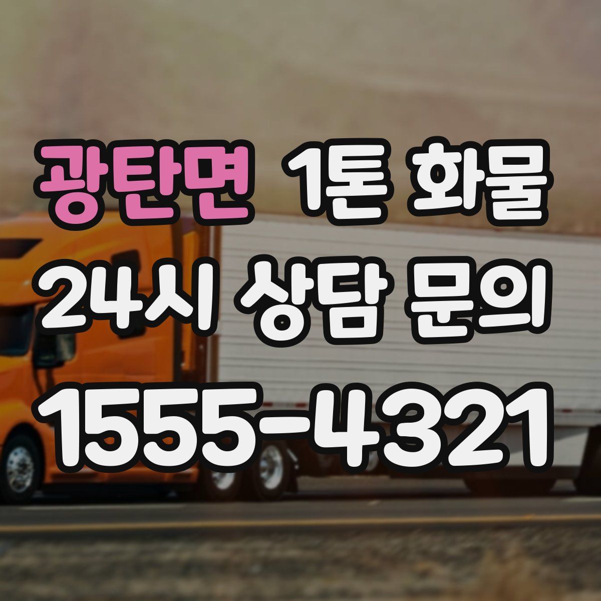 광탄면 1톤 화물