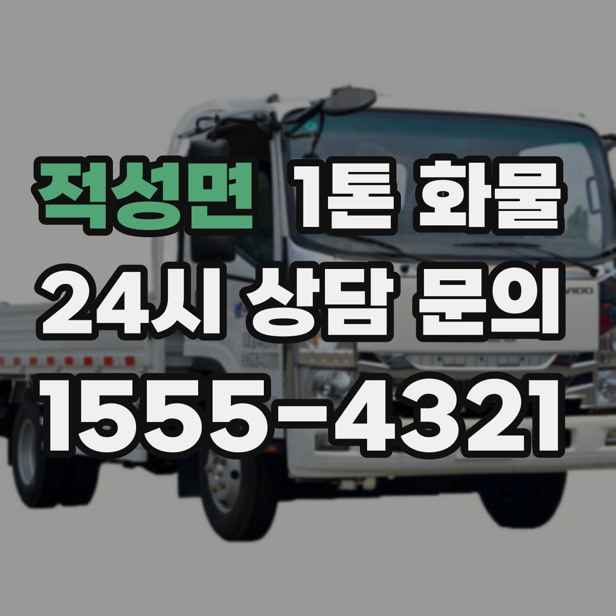 적성면 1톤 화물