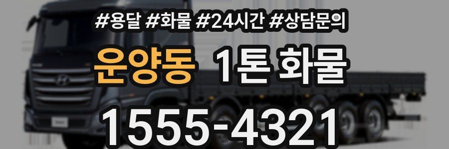 운양동 1톤 화물