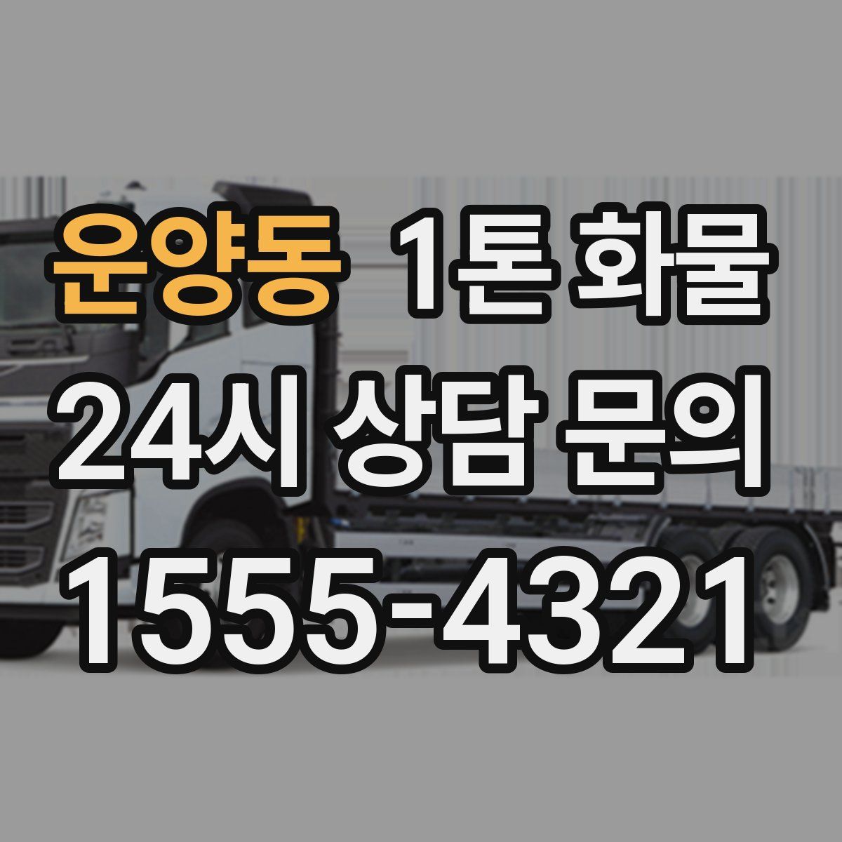 운양동 1톤 화물