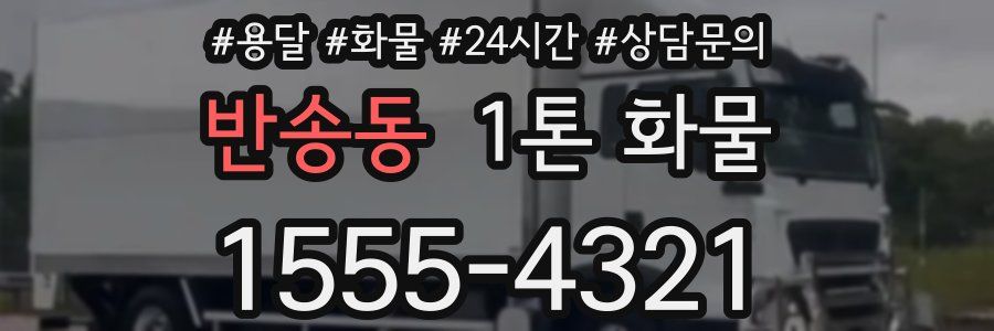 반송동 1톤 화물