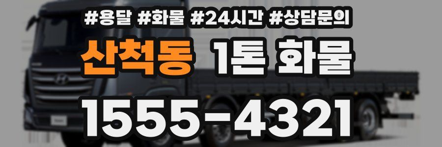산척동 1톤 화물