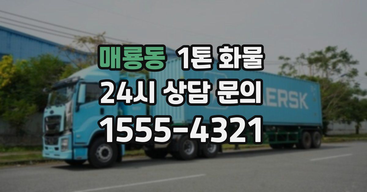 매룡동 1톤 화물
