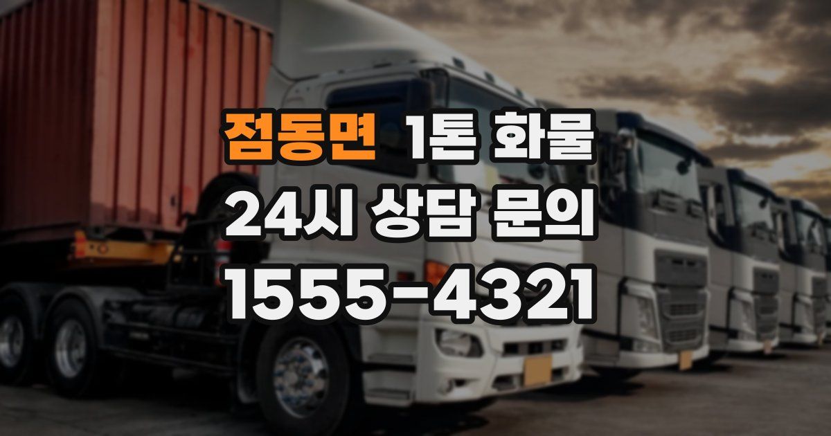 점동면 1톤 화물