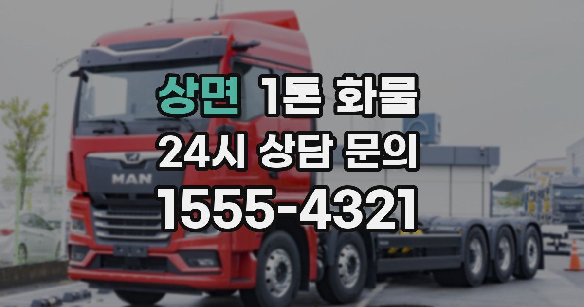 상면 1톤 화물