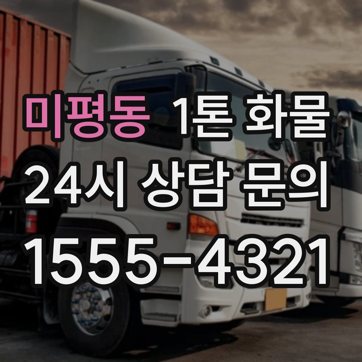 미평동 1톤 화물