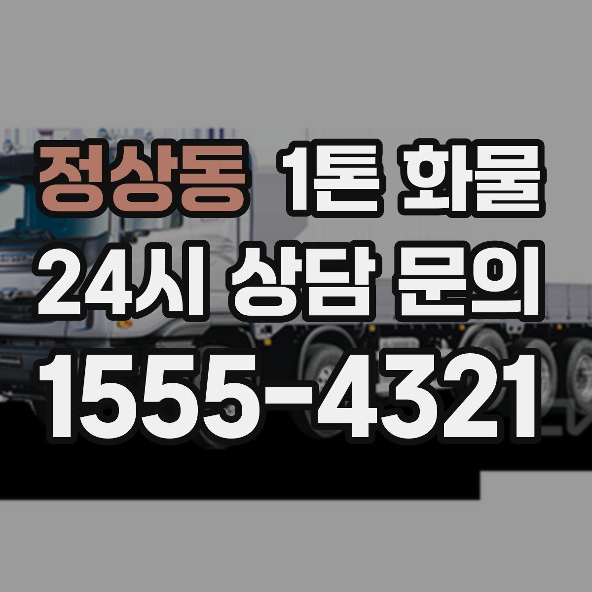 정상동 1톤 화물