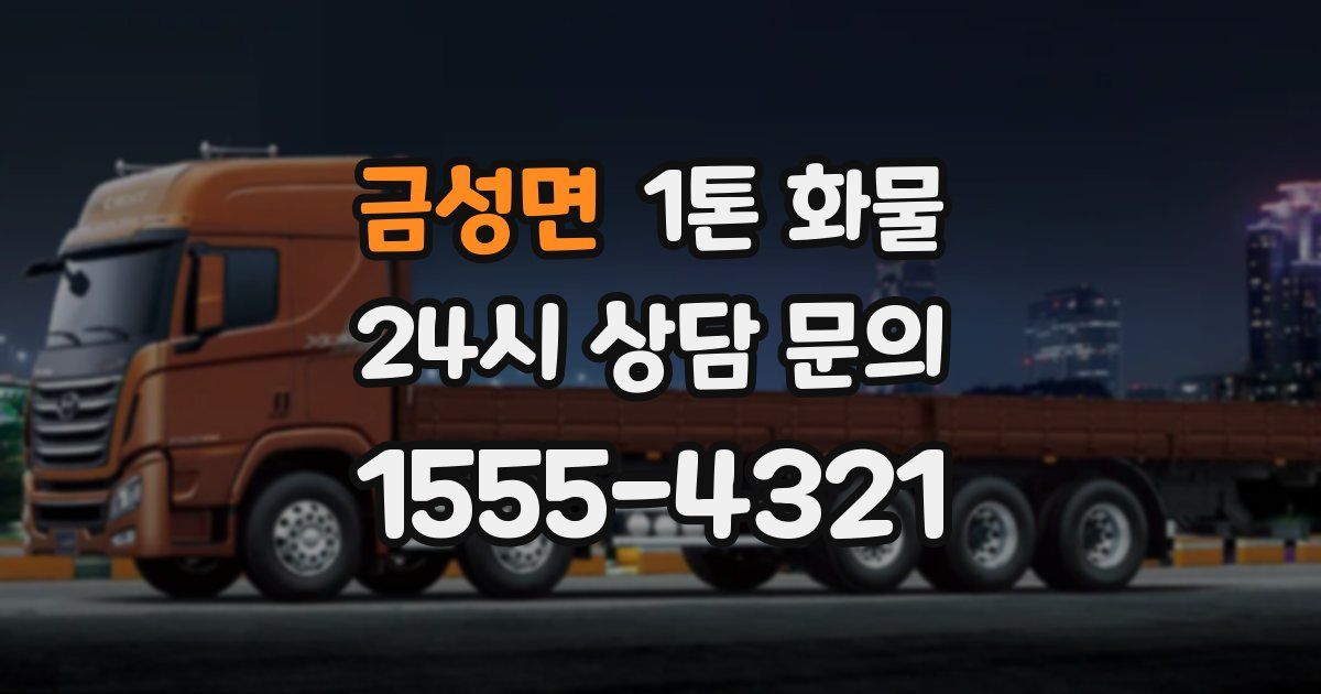 금성면 1톤 화물