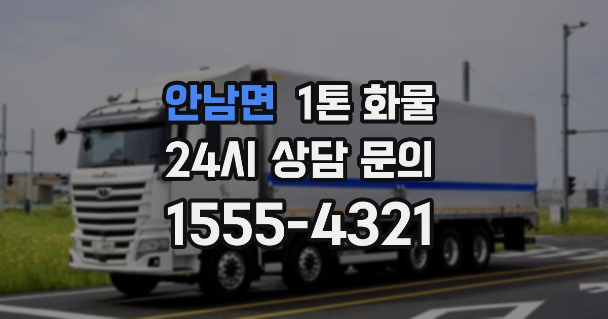 안남면 1톤 화물