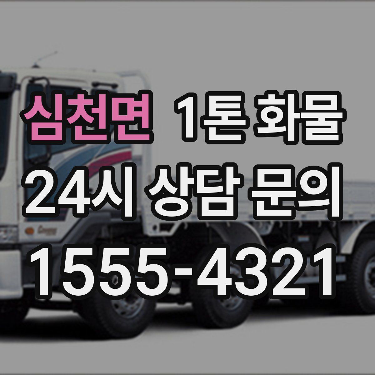 심천면 1톤 화물