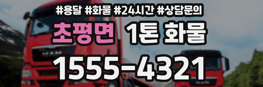 초평면 1톤 화물