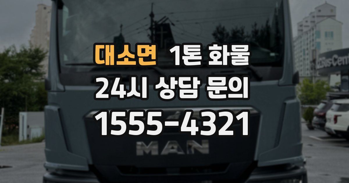 대소면 1톤 화물