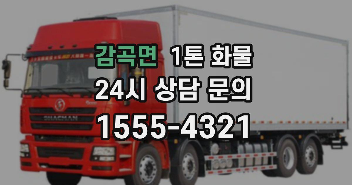 감곡면 1톤 화물