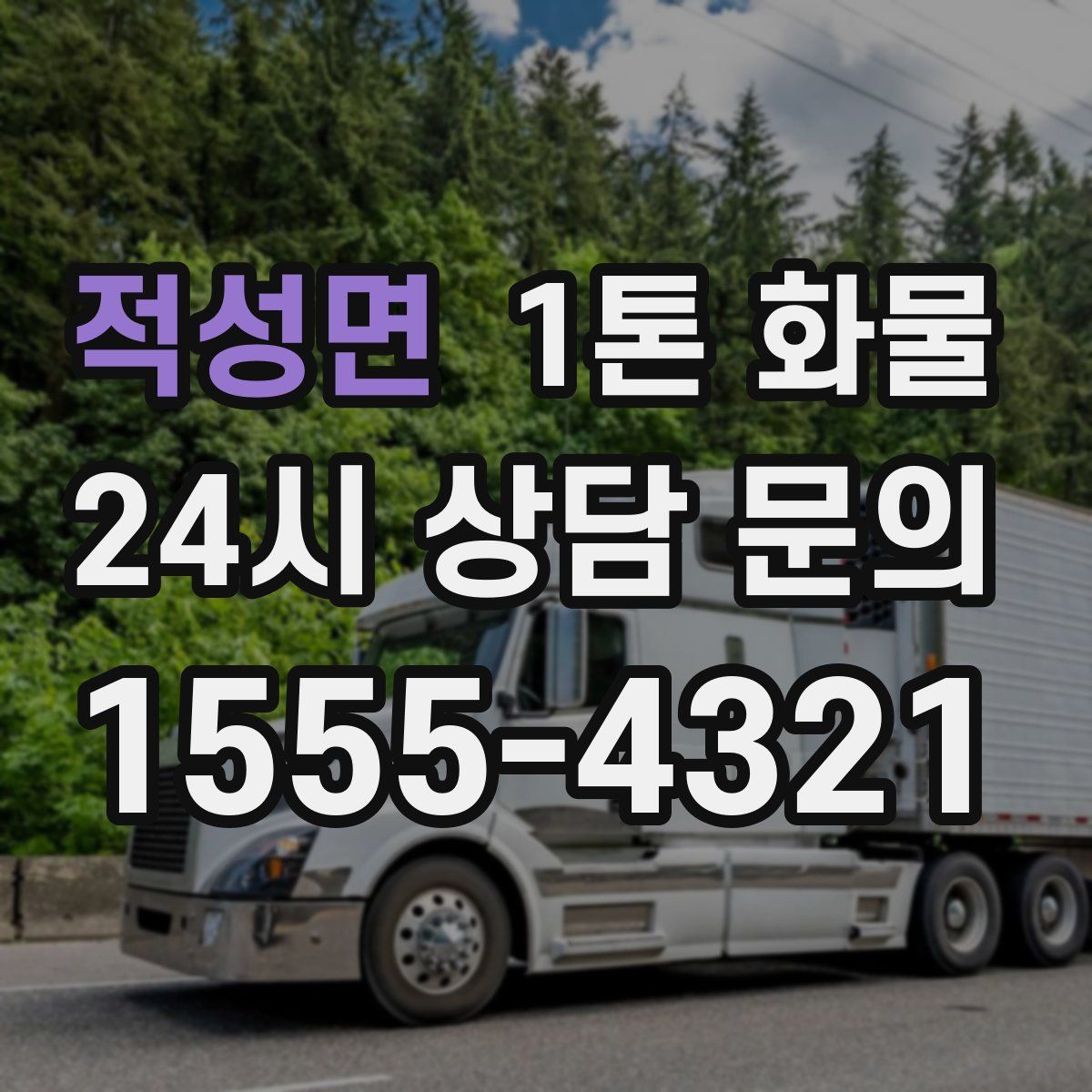 적성면 1톤 화물