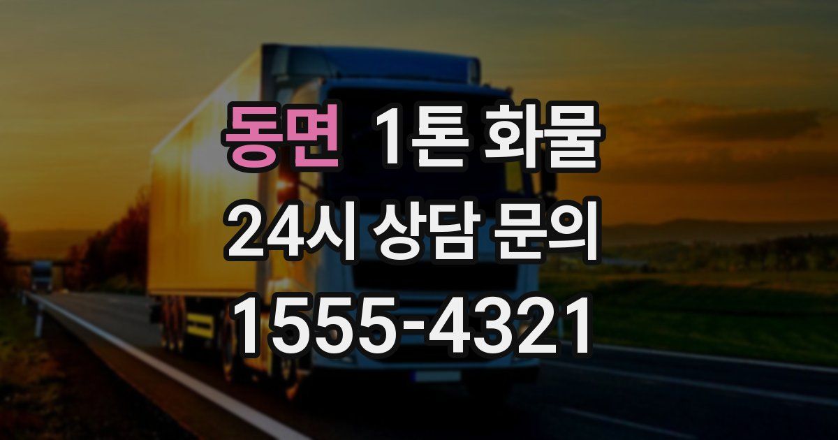 동면 1톤 화물