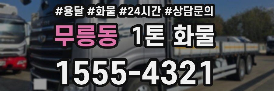 무릉동 1톤 화물