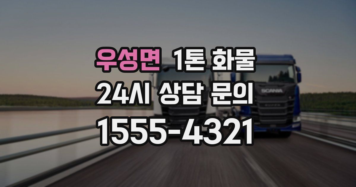우성면 1톤 화물