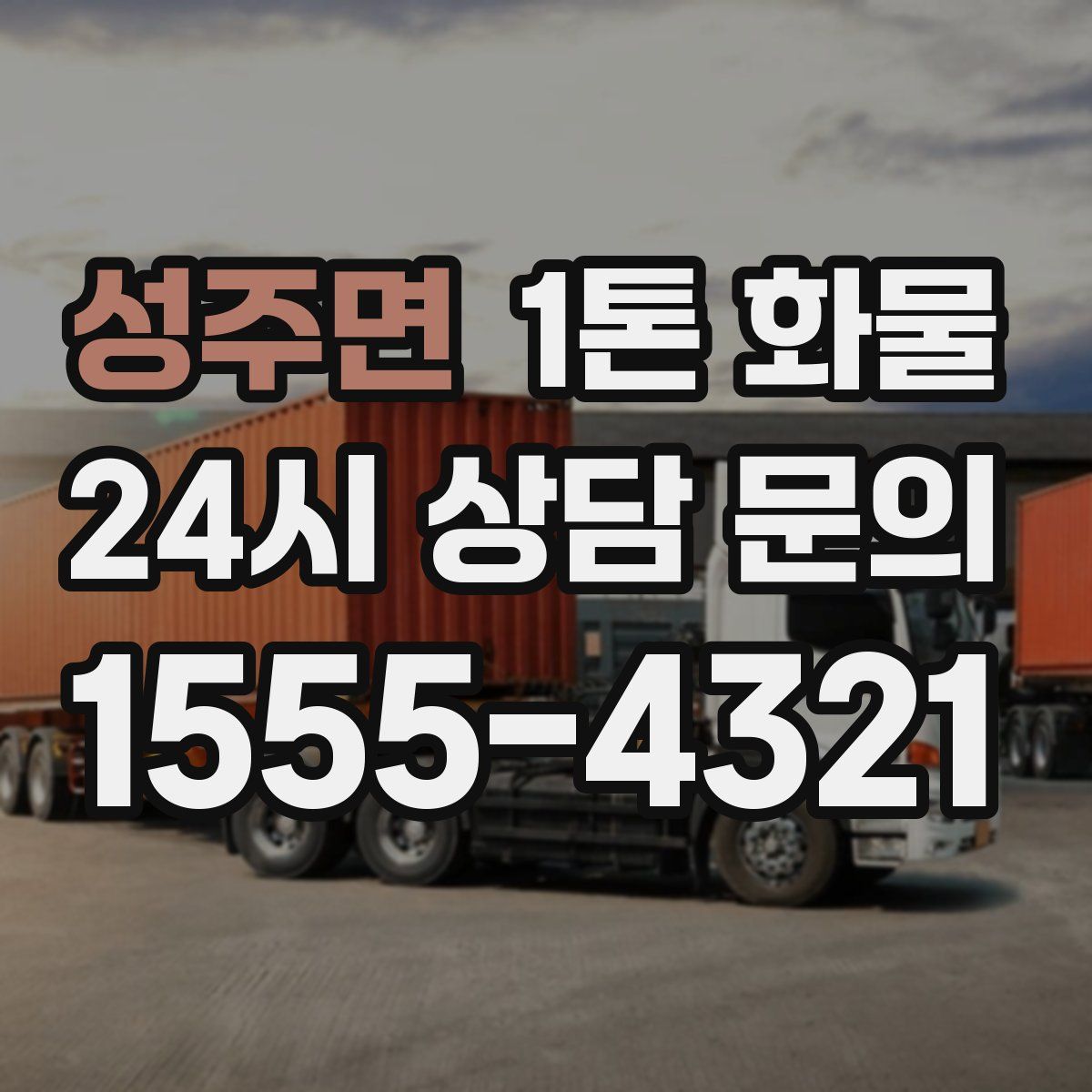 성주면 1톤 화물