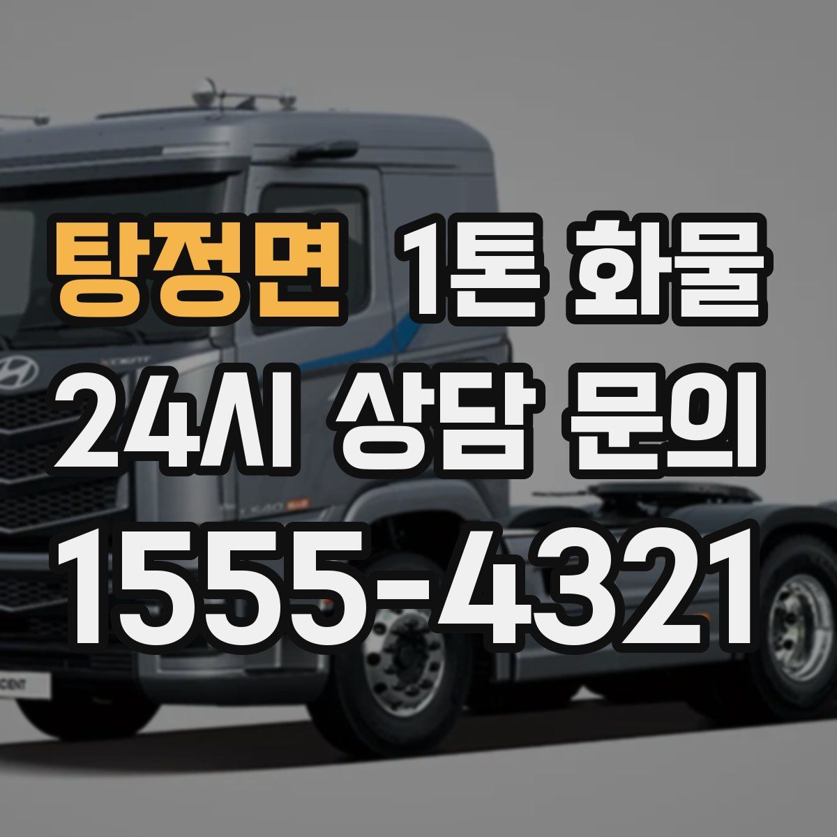 탕정면 1톤 화물