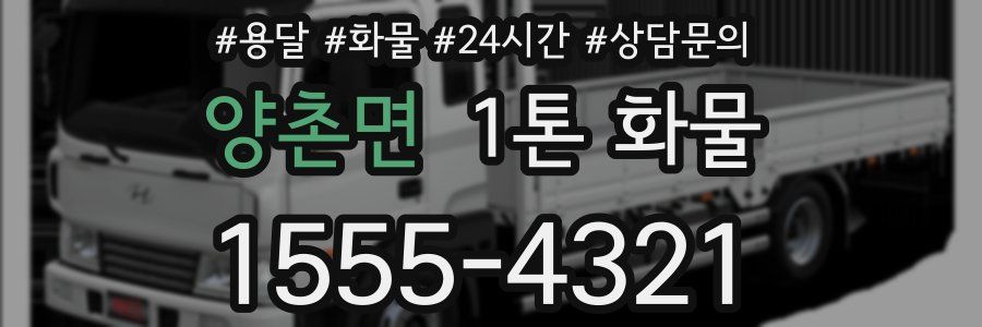 양촌면 1톤 화물