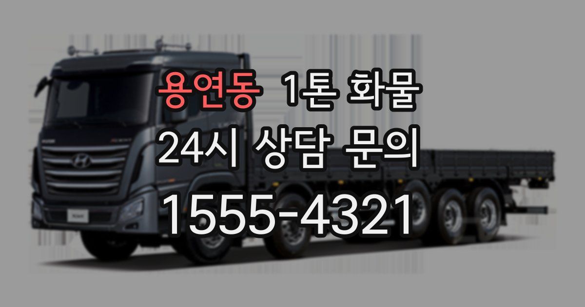 용연동 1톤 화물