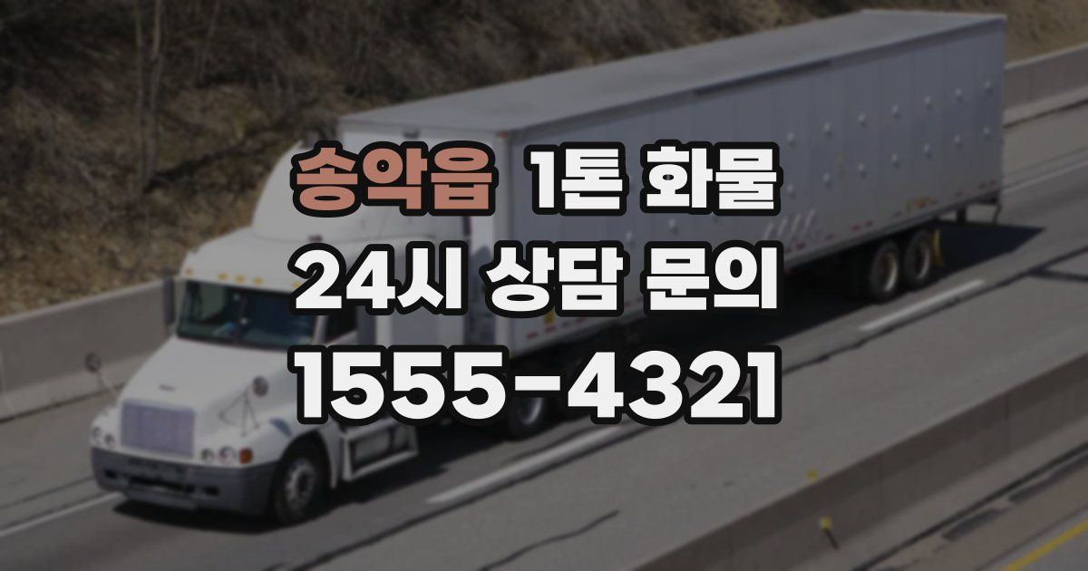 송악읍 1톤 화물