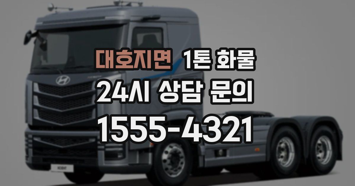 대호지면 1톤 화물