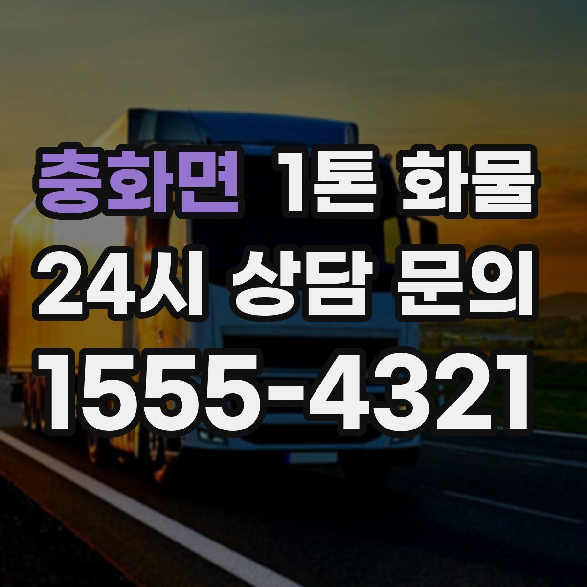 충화면 1톤 화물